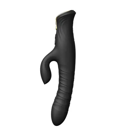 ZALO MOSE Intimate Device Rabbit Thruster Obsidian Black, Heated, Dual Motor