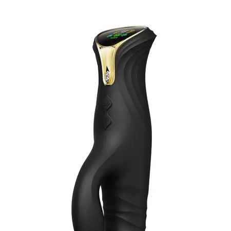 ZALO MOSE Intimate Device Rabbit Thruster Obsidian Black, Heated, Dual Motor
