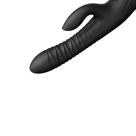 ZALO MOSE Intimate Device Rabbit Thruster Obsidian Black, Heated, Dual Motor