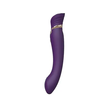 ZALO Queen PulseWave G-Spot Vibrator, Elegantno Zlatna i Swarovski Završnica