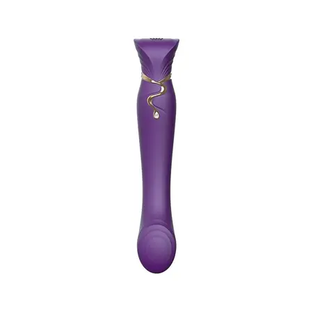 ZALO Queen PulseWave G-Spot Vibrator, Elegantno Zlatna i Swarovski Završnica