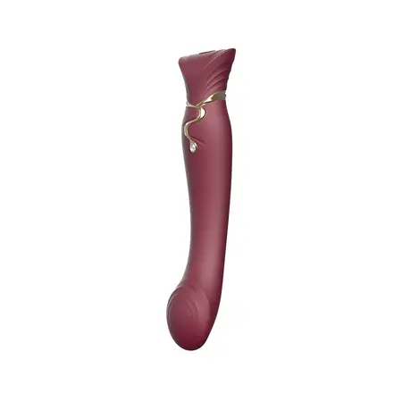 ZALO Queen PulseWave G-Spot sistem - elegantna zlatna i Swarovski dekoracija