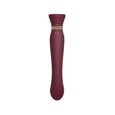 ZALO Queen PulseWave G-Spot sistem - elegantna zlatna i Swarovski dekoracija