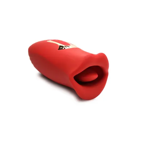 Kiss and Tell silikonski vibrirajući klitoralni stimulator crveni IPX6 USB