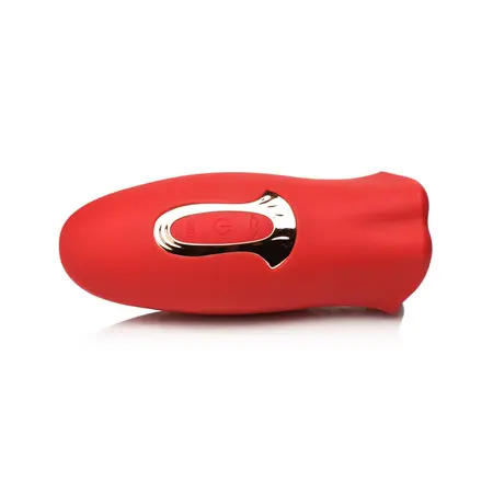 Kiss and Tell silikonski vibrirajući klitoralni stimulator crveni IPX6 USB