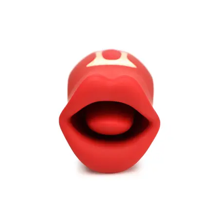 Kiss and Tell silikonski vibrirajući klitoralni stimulator crveni IPX6 USB
