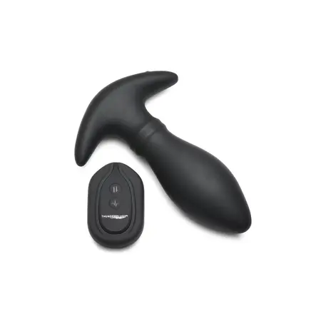 XR Brands Rim Slide silikonski čep sa klizanjem i vibracijom crni