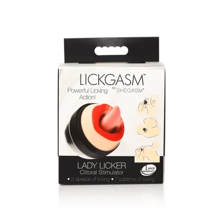 XR Brands Lickgasm intimni simulator jezika, vodootporan, crveni, USB