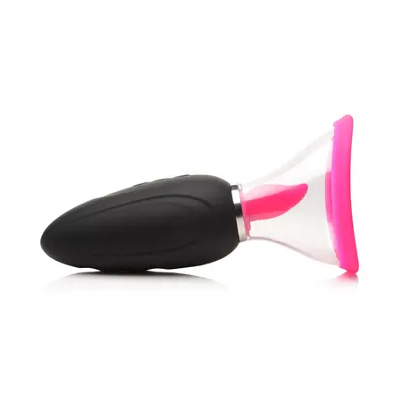 XR Brands Lickgasm Mini Pink - 10-Mode Suction & Licking Device
