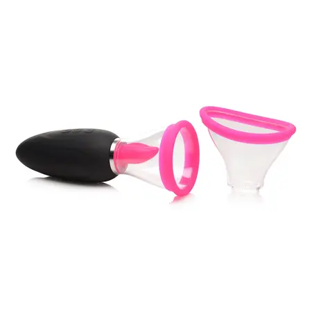 XR Brands Lickgasm Mini Pink - 10-Mode Suction & Licking Device