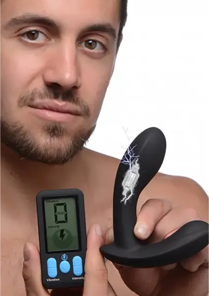 E-Stim Pro Silicone Intimate Massager with Vibration & Remote Control