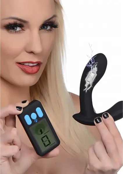 E-Stim Pro Silicone Intimate Massager with Vibration & Remote Control