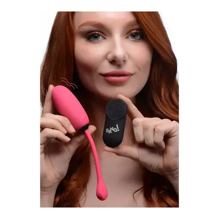 BANG Remote-Controlled Plush Intimate Egg 28-Speed Silicone, USB, Purple