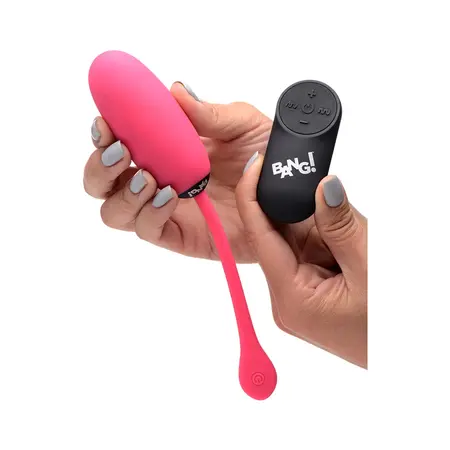 BANG Remote-Controlled Plush Intimate Egg 28-Speed Silicone, USB, Purple