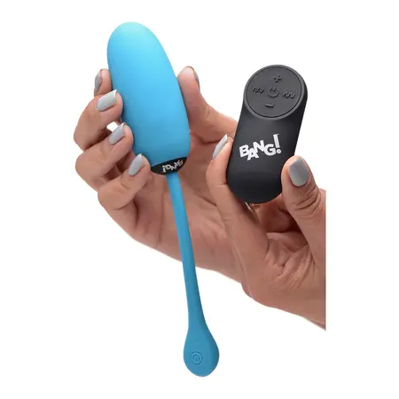 BANG Plush Wireless Egg - 28 Speed Silicone Intimate Device, Violet