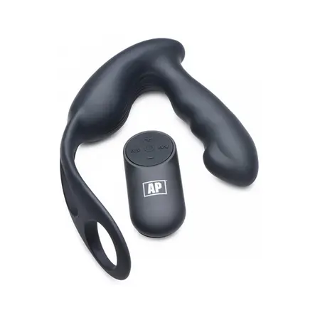 XR Brands P-Strap Prostata Masažer i Vibrirajući Pojas, 7 Režima, Crni