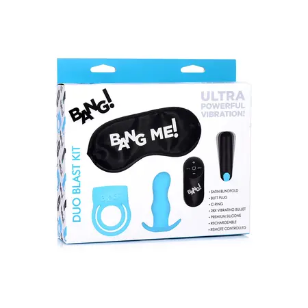 Blush Duo Blast Kit 4-in-1 Intimate Set Silicone Black Rechargeable
