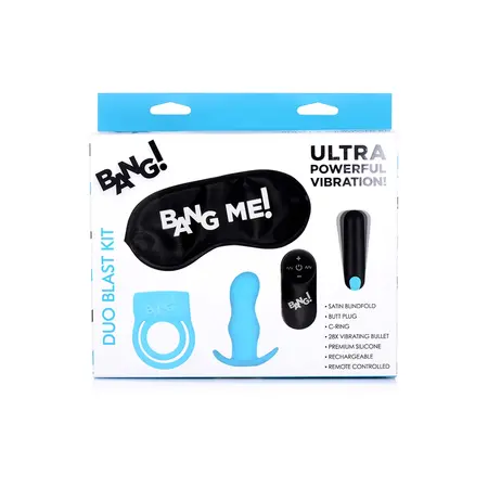 Blush Duo Blast Kit 4-in-1 Intimate Set Silicone Black Rechargeable