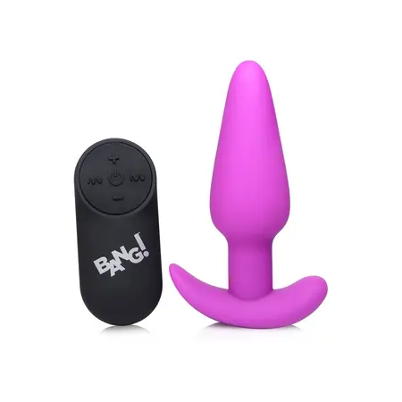 BANG Silicone Vibrirajući Čep sa Daljinskim, 21 Režim, Vodootporan