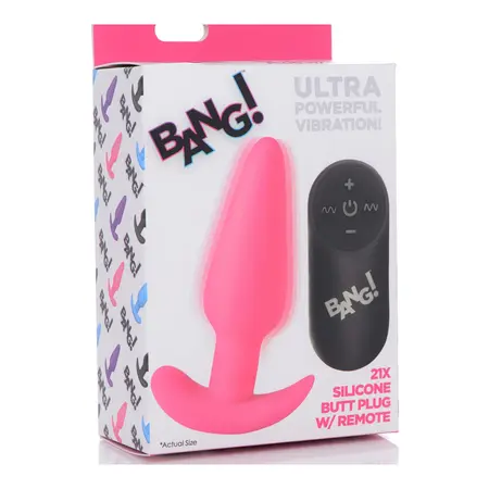 BANG Bežični Silicone Čep sa 21 Vibracionim Režimom i Daljinskim