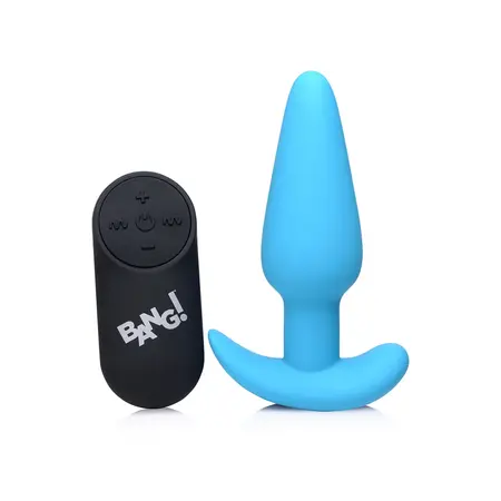 BANG Remote-Controlled Silicone Plug - 21-Mode, Waterproof, Black