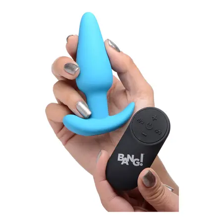 BANG Remote-Controlled Silicone Plug - 21-Mode, Waterproof, Black