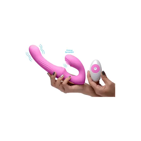 XR Brands U-Pulse Silicone Pulsirajući Bespojasni Intimni Sistem, Crni