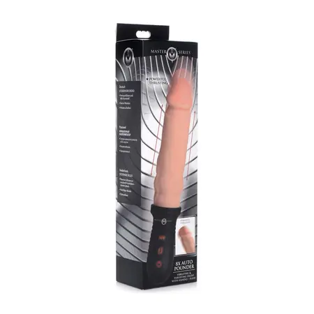 XR Brands Auto Pounder crna intimna mašina sa ručkom 29 cm USB