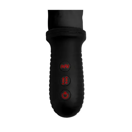 XR Brands Auto Pounder Black Vibrating Thrusting Handle 29cm Silicone