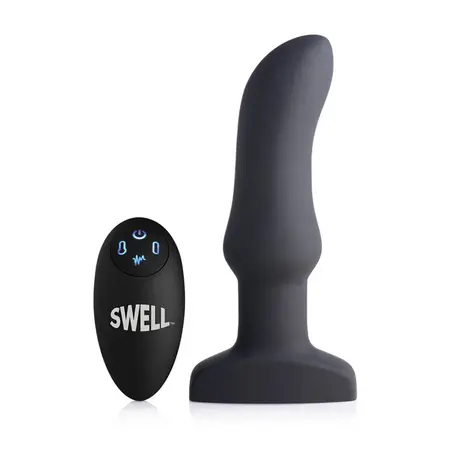 XR Brands Swell Plug naduvavajući silikonski analni model sa vibrirajućim daljinskim upravljanjem