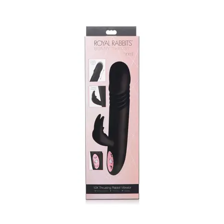 Royal Rabbits Bunny Thrust Silicone Thrusting Intimate Device Pink