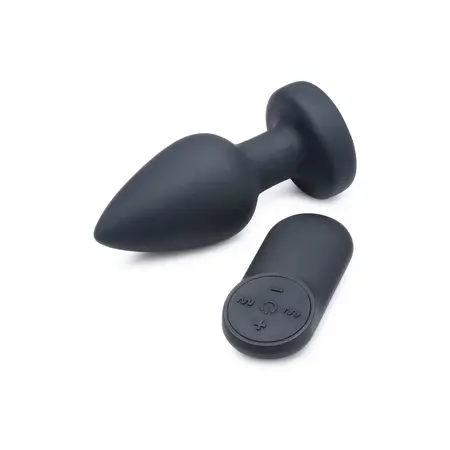 XR Brands silikonski LED vibrirajući čep srednji daljinsko upravljanje 7 režima