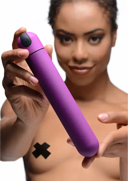 XR Brands Bang! XL Rechargeable Bullet Vibrator, Waterproof, Black