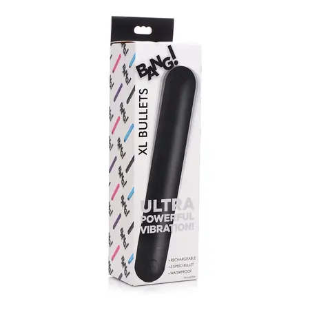 BANG! XL Bullet Vibrator Rechargeable Waterproof Intimate Device Black