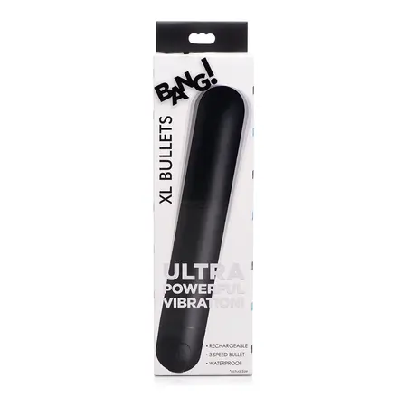 BANG! XL Bullet Vibrator Rechargeable Waterproof Intimate Device Black