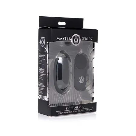 XR Brands Thunder Egg Silicone Intimate Device with Remote Control