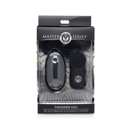 XR Brands Thunder Egg Silicone Intimate Device with Remote Control