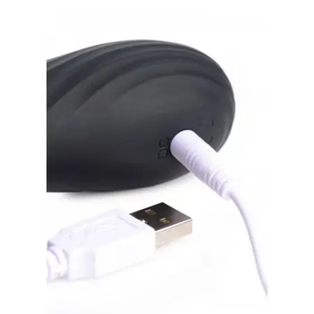 XR Brands Silicone Intimate Head Stimulator Black Rechargeable