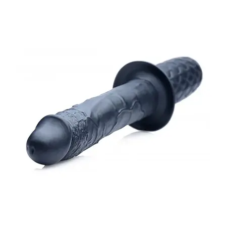 XR Brands Real Rechargeable Plug 10-Speed Waterproof Silicone Black
