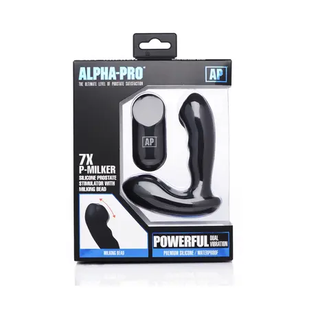 XR Brands P-Milker silikonski masažer prostate sa 7 brzina crni