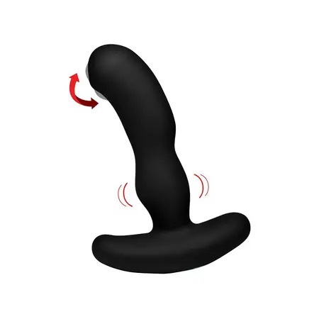 XR Brands Pro-Digger Silicone P-Spot Vibrating Massager with Beads