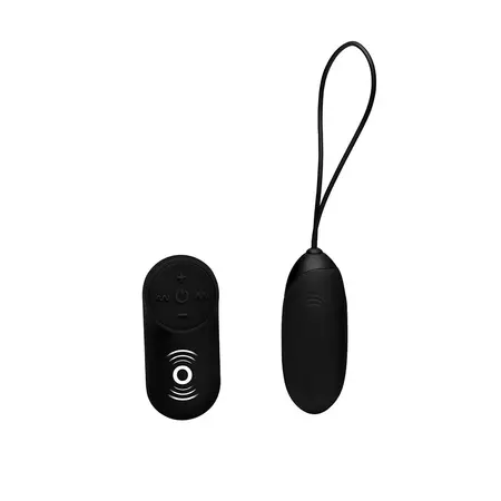 XR Brands Vibrating Silicone Bullet Remote Control Rechargeable Black