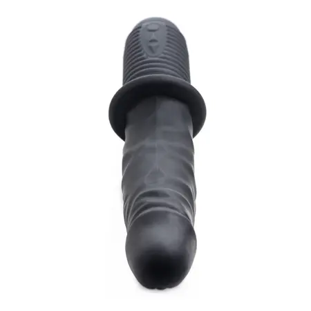 XR Brands Power Pounder Crni Vibrirajući Thrusting Silikonski Uređaj 29cm