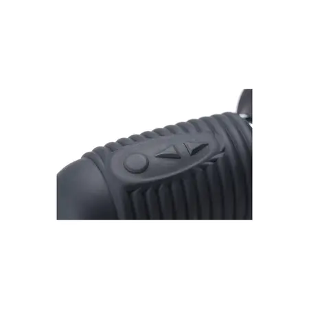 XR Brands Power Pounder Crni Vibrirajući Thrusting Silikonski Uređaj 29cm