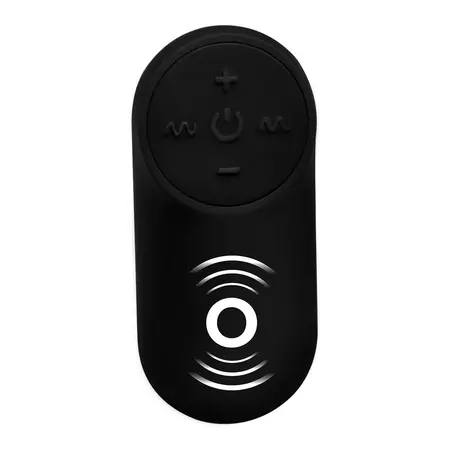 XR Brands Silicone Wireless Prostate Stimulator Black Remote-Controlled