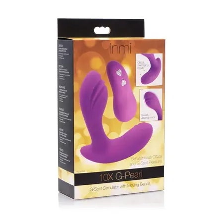 XR Brands G-Pearl Intimni Stimulator sa Rotirajućim Kuglicama, Punjiv