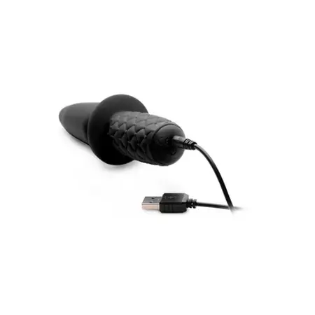 XR Brands The Plug Silicone Vibrating Thruster 10-Speed Black