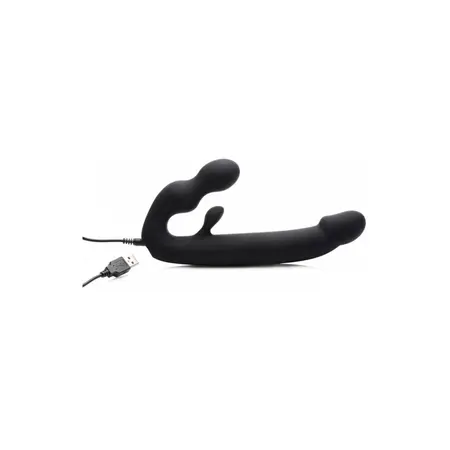 XR Brands Tri-Volver Rechargeable Double-Sided Strapless Intimate Device