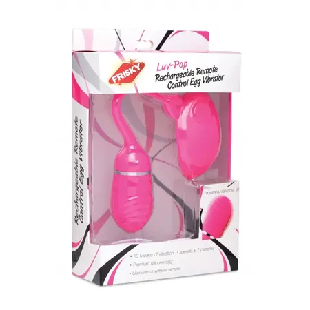 Luv-Pop Wireless Silicone Remote-Controlled Vibrating Egg USB Rechargeable