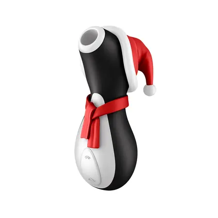 Satisfyer Penguin Holiday Edition Intimate Air Pulse Device Pink-White